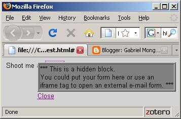 Floating Contact Form - Active State